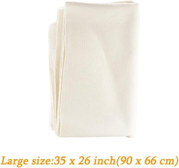 Professional Bakers Couche Extra Large 35 x 26 Inch,Heavy Duty Linen Pastry Proofing Cloth for Bread Dough Baking,Thick Baking Bread Cloth for Baguettes,Loaves,Ciabatta - Image 2